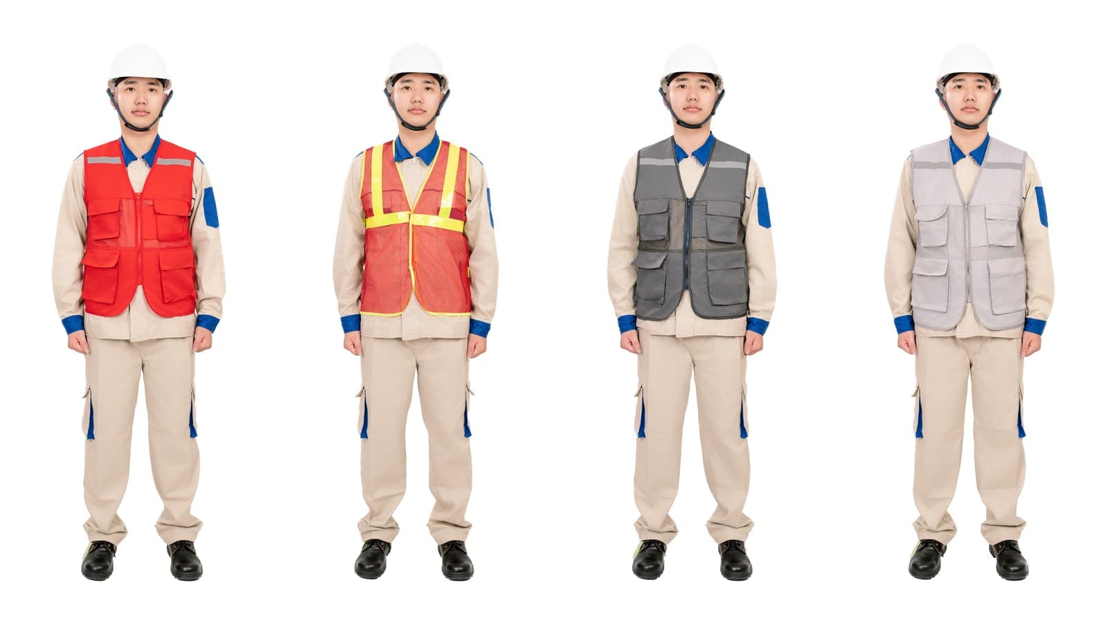 Đồng phục bảo hộ cho công nhân, kỹ thuật và giám sát công trường xây dựng