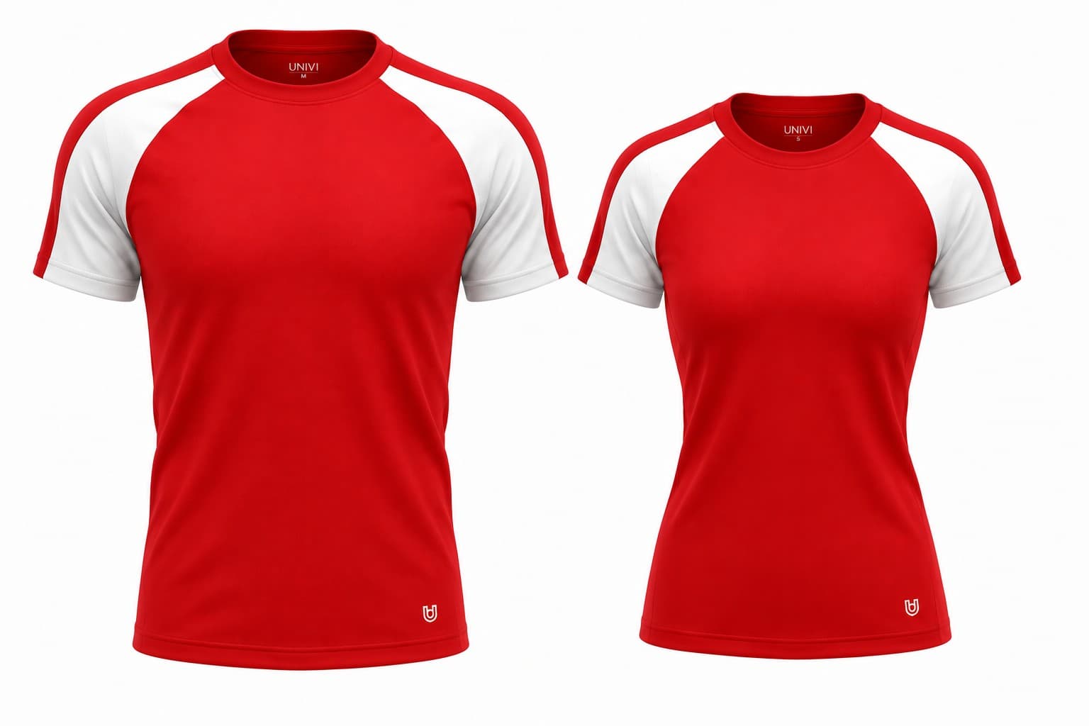 Áo Gym Thân Đỏ Phối Tay Raglan Trắng