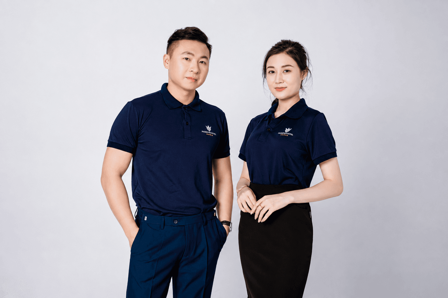 Bộ sưu tập áo polo doanh nghiệp nam nữ và đa dạng cấu hình  