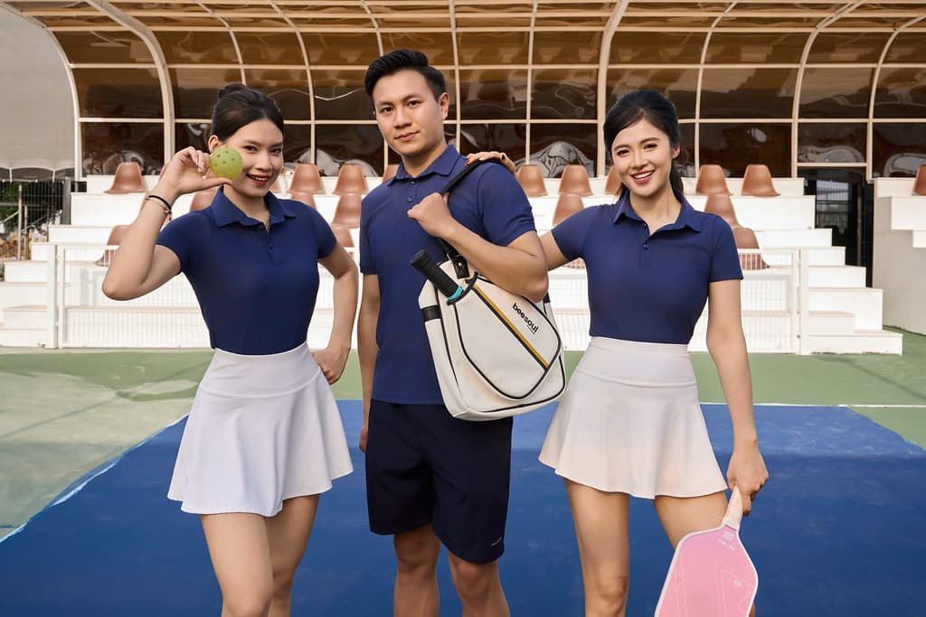 Đồng phục Pickleball Univi trên sân đấu