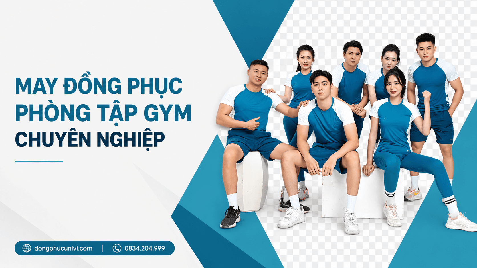 May Đồng Phục Phòng Tập Gym Chuyên Nghiệp - Univi