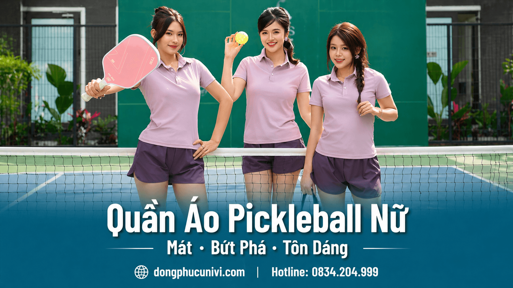 Quần Áo Pickleball Nữ: Mát – Đẹp – Bứt Phá Cùng Univi