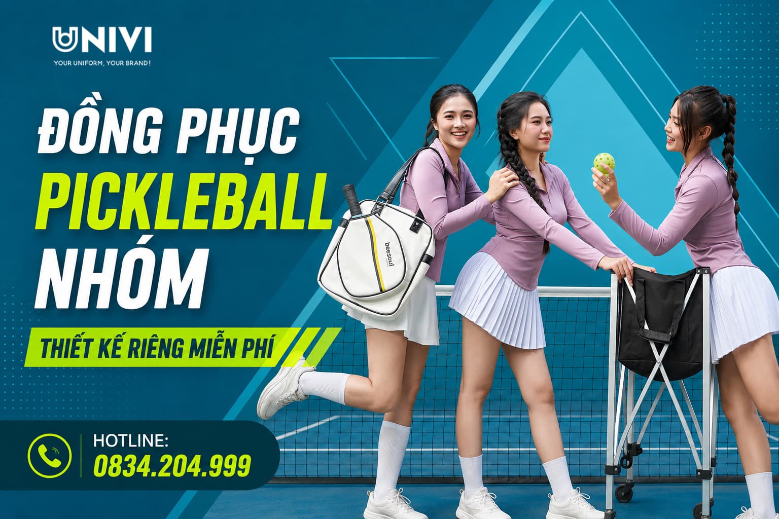 Đồng Phục Pickleball Nhóm | Thiết Kế Riêng – Univi Sport