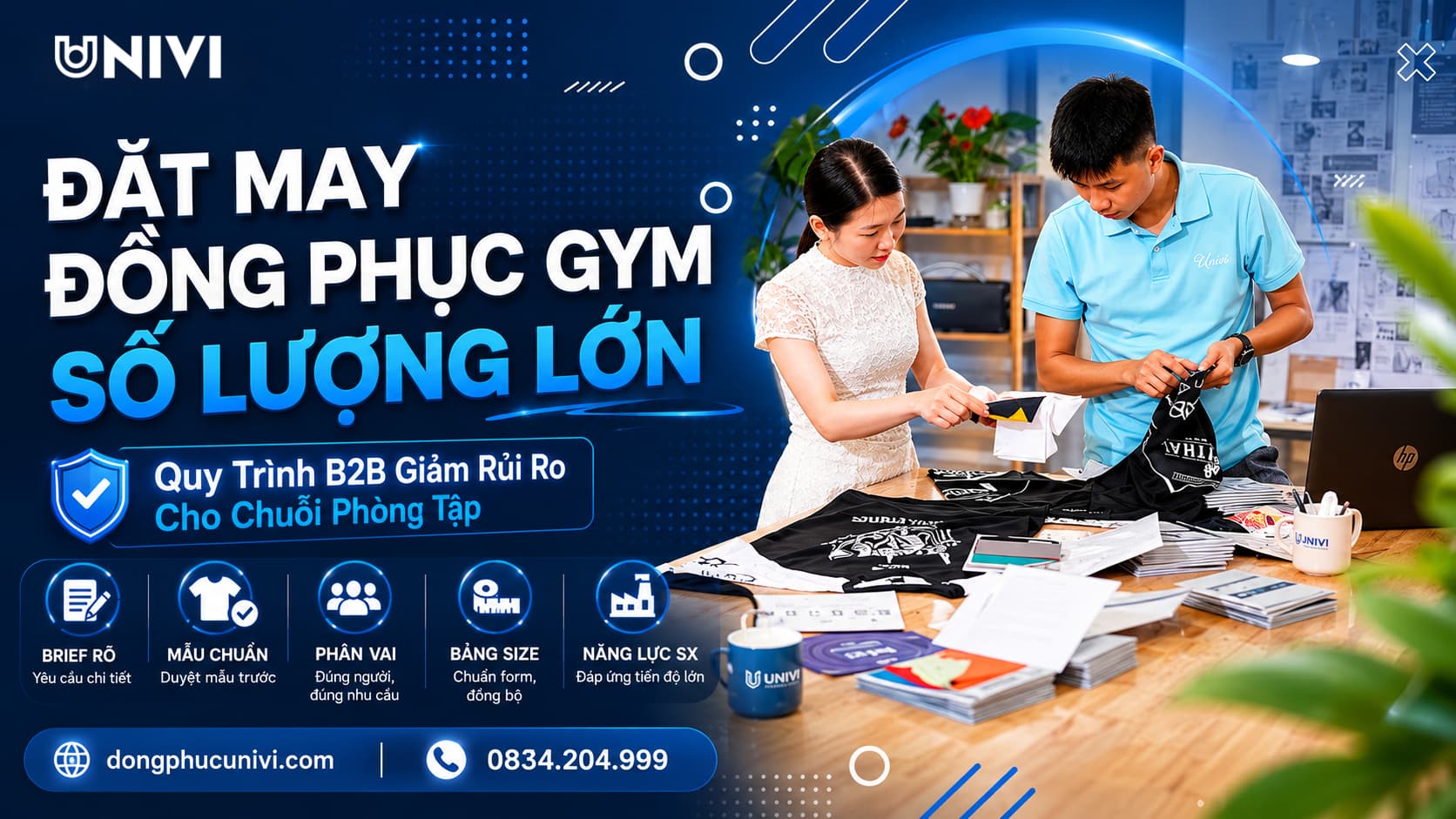 Đặt May Đồng Phục Gym Số Lượng Lớn: Quy Trình B2B Hiệu Quả